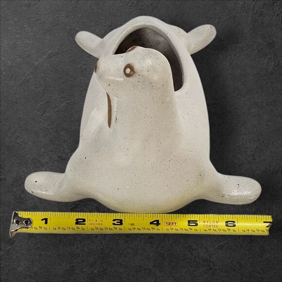 David Stewart Lions Valley Pottery Walrus Planter MCM Studio Ceramic Vintage - Picture 6 of 8